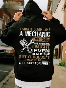 Mechanic Hoodie for Men – Funny Auto Technician Sweatshirt – Grease Monkey Gift – Car Repair Work Hoodie – Mechanic Life Apparel