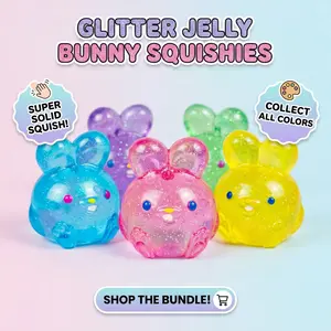 1 COUNT Fragrant Shimmering Rabbit Sensory Squeeze Toy - Stress-Relieving Rabbit Squeeze Fun Sensory Toy,Stress Relief Squeeze Fun, Relaxing and Fun Squeeze Fun Gift for Stress Relief,Rabbit-Shaped Squeeze Fun Toy Gift Suitable for Ages 12+ and Up