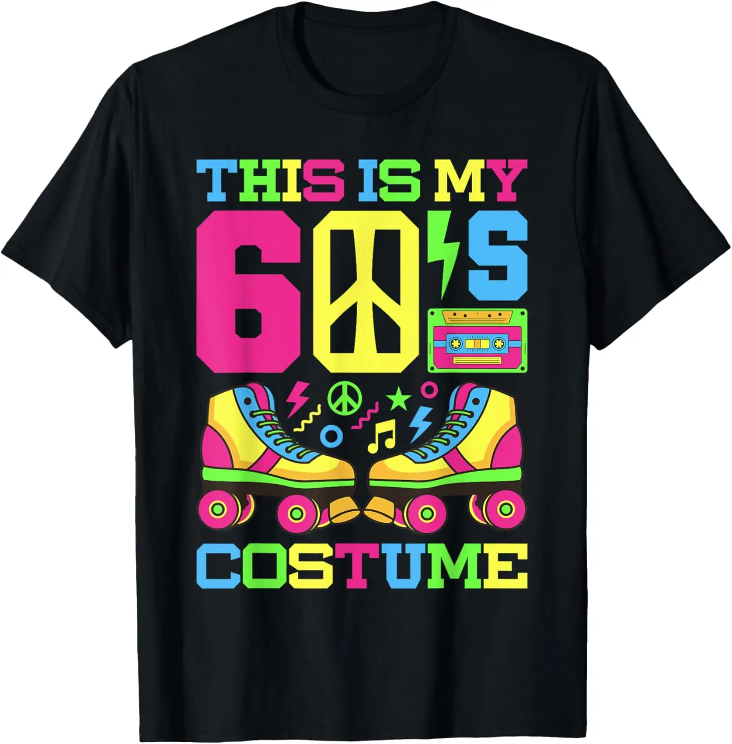 60s Costume 1960s Theme Party 60s Outfit Sixties Fashion 60s Summer Casual Shortsleeve Cotton T-Shirt