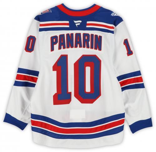 Artemi Panarin New York Rangers Game-Used #10 White Jersey vs. Buffalo Sabres on October 9, 2024