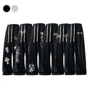 2026 #SummerVibes Fashion Joker personalized skin-friendly direct drawstring creative pattern printing design for men and women with the same polyester cotton pants bottom spring and autumn casual pants.