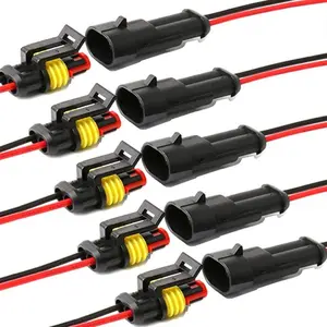 Way   Electrical Connector,16 AWG 2 pin Plug Auto Electrical Wire Connectors for , , Boat, and Other Wire Connections.(5 Pack)!-