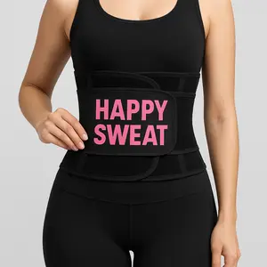 Happy Sweat Unisex Waist Trainer – Adjustable Neoprene Sweat Belt for Slimming & Support
