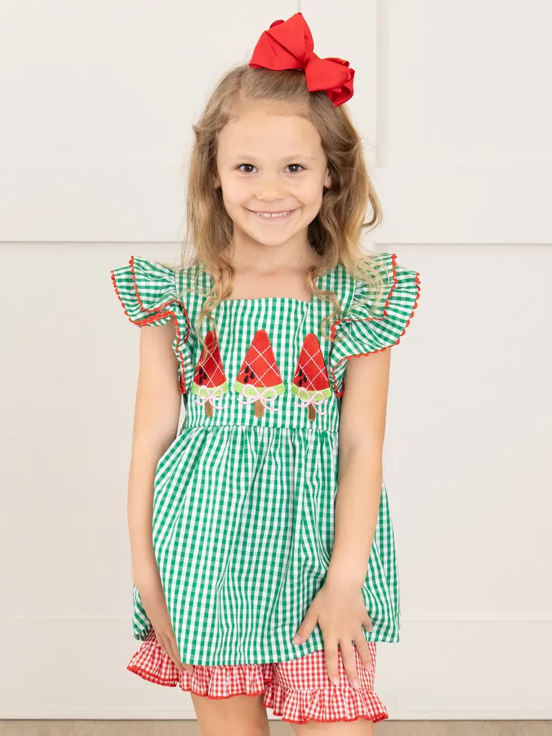 green emerald velvet dress Boden Women's Eda Check Shift Dress in Red main image 0