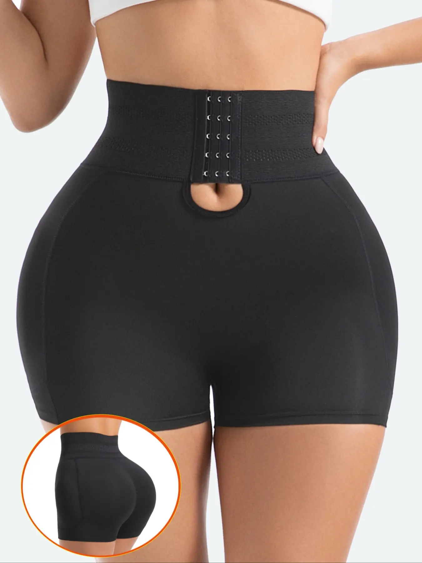 Women's Mesh Padded Shapewear Shorts, High Waist Belly Control, Breathable Chic Fashion Underwear Briefs, Slimming Butt Lifting, 1 Piece Pack