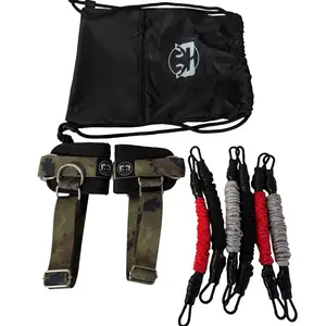 Shorty Superset Perfect Set of 10 Inch Bands for Glute and Hip Exercises with Camo Straps and Storage Bag