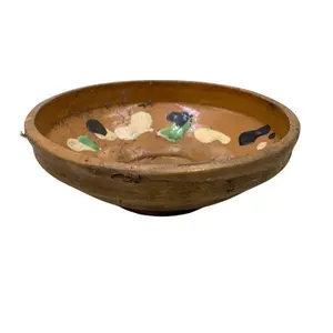 Antique Hungarian Folk Art Decorative Bowl