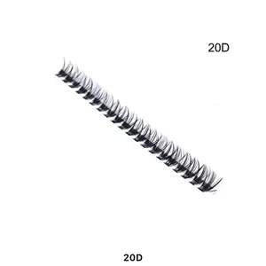 Onyx Affair Cluster Lashes - 20D Weight, Reusable Eyelashes Made from High-Quality Synthetic Silk & Mink Fur, Realistic Cosmetic