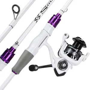 Sougayilang 2-Piece Carbon Fiber Telescopic Rod Spinning Combo - Carbon & Glass Fiber Composite Rod, 2000/3000 Size Reel, Outdoor Fishing Equipment