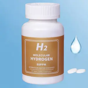 Hydrogen Water Tablets 8 PPM for Drinking Water, H2 Molecular Hydrogen Tablets Magnesium Supports Healthy Aging, Cellular Energy & Brain Health Organic Cayenne Boost woman  product