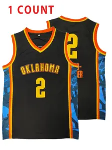 Men's Letter & Number 2 Embroidery Basketball Jersey, Loose Casual Breathable Quick Drying Basketball Vest, Basketball Clothing for Outdoor Sports Jersey Shirts