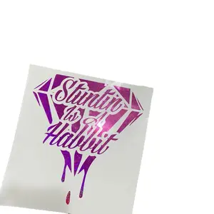 Stuntin Is A Habbit Diamond Decal - Unique Design with Diamond Shape and Colorful Text Stickers For Cars Car Vehicle Decoration