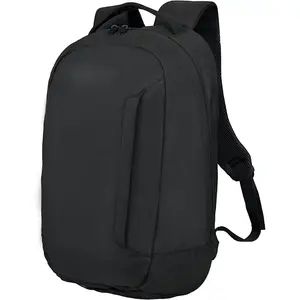 Lightweight School Bag with Laptop Compartment, 15.6 inch Business Computer Backpack, Water-Resistant Small Daypack for Women and Men - Black