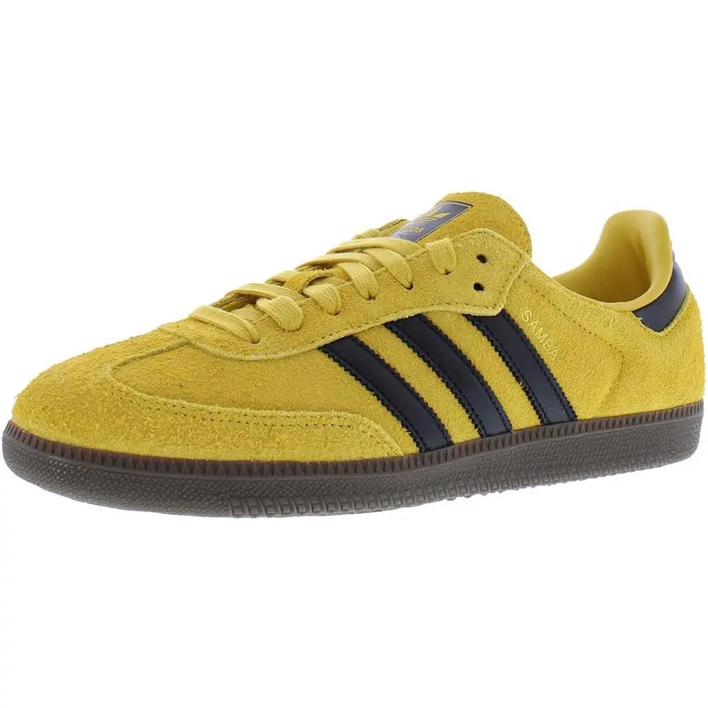 adidas Men's Samba OG Yellow Black IH4385 Athletic Sneaker