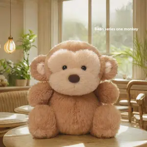Monkey series plush toy figurines, featuring comfortable and soft filling materials, creating a warm, engaging, and captivatingly cute appearance. These plush toys make an excellent choice as gifts.