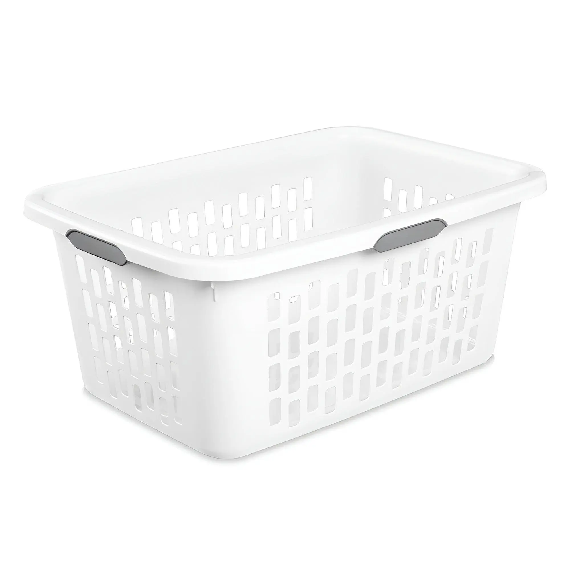 Sterilite Laundry Basket, 2 Bushel Plastic Hamper with Handles, White, 18 Pack Sterilite Laundry Basket, 2 Bushel Plastic Hamper with Handles, White, 18 Pack