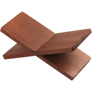 Book Stand for Reading - Book Display Stand, Cook Book Stand, Textbook Stand, Recipe Book Holder Stand, Open Book Holder (Black) (Redwood)