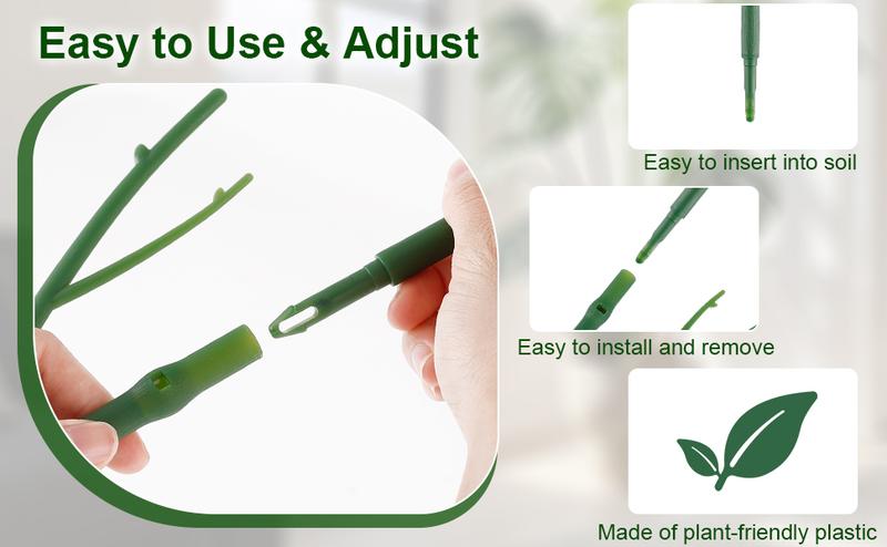 Stackable Monstera Plant Support: Garden Stakes for Climbing Plants Stem Support – Durable Plant Accessories for Indoor Outdoor Potted Plants, Pothos, Vine, Flower