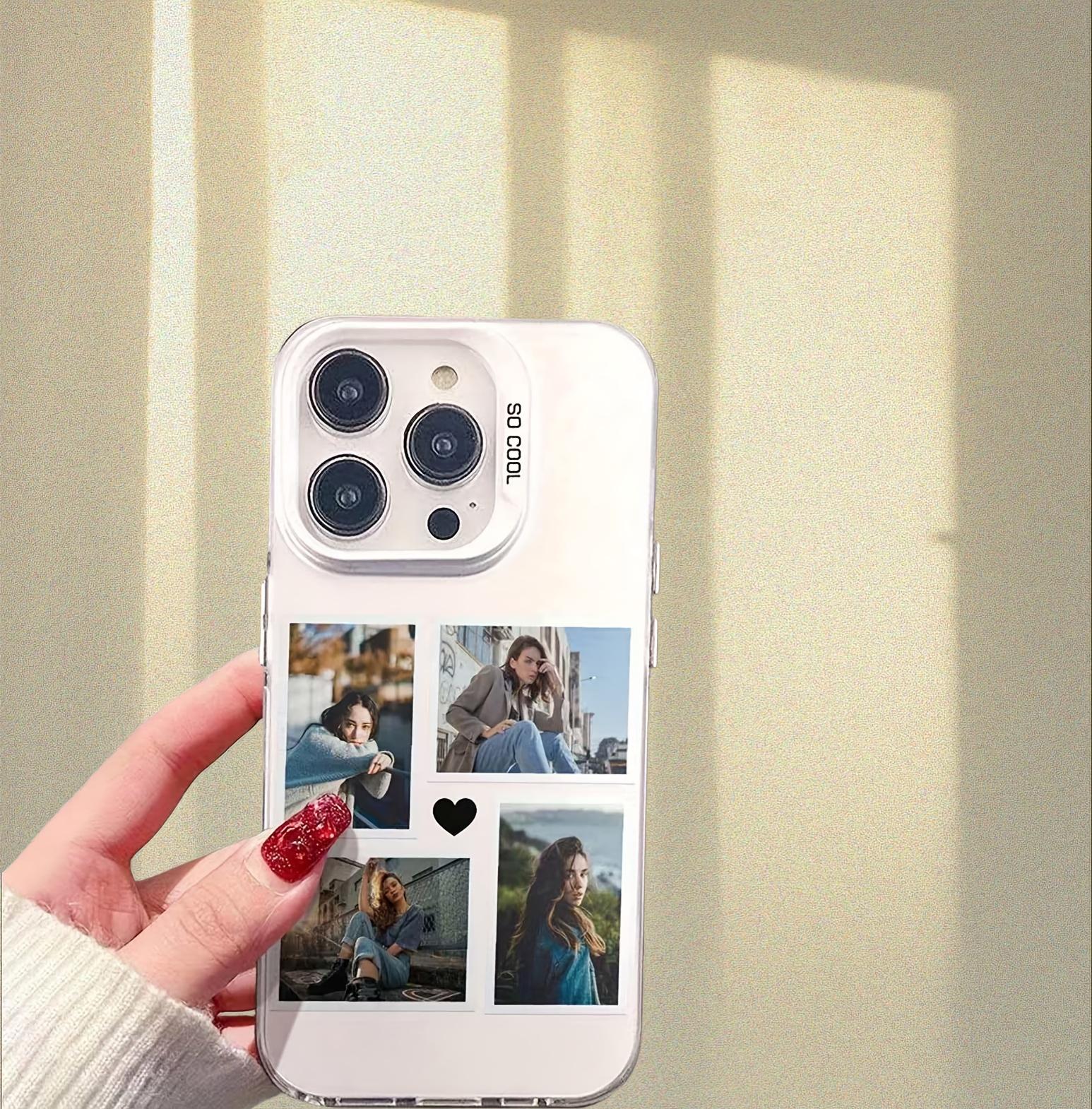 Suitable for Apple 17, 16 Pro, 15, 14, 13, 12, 11, customizable phone case. Create your own photo case, perfect for birthday gifts, weddings, anniversaries, Valentine's Day, newborns, or graduation ceremonies. Vibrant Case - White