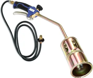 Flame King Propane Torch Kit Heavy Duty Weed Burner, 320,000 BTU with 6-ft Hose for Weed Burning, Melting Ice and Snow, and Roofing