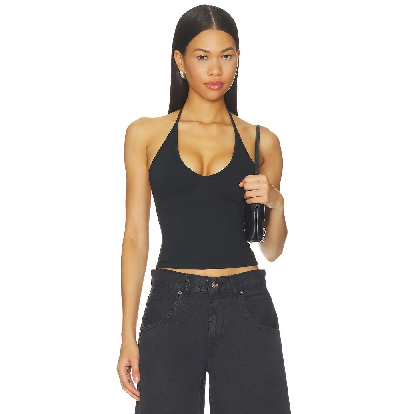 GRLFRND Halter Tank in Black