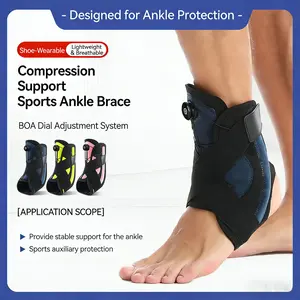 Adjustable Outdoor Sports Ankle Support Brace, Pressure Support Joint Protection, Anti-Twist Ankle Guard for Injury Recovery