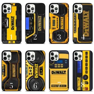 Dewalt Tool Design Phone Case - Dewalt Guaranteed Tough Logo Icon Cover for iPhone 16 Pro Max, 15, 14, 13, 12 - Protect Your