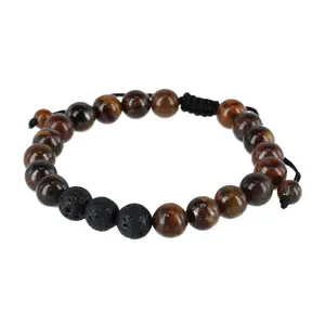 Trafalgar Ryder Wood Look Bead Adjustable Bracelet, Bracelets