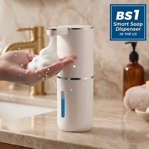 Automatic Touchless Foam Soap Dispenser, USB Rechargeable & Wall-Mounted, 3-Level Adjustable Foam Output, Leak-Proof Design for Bathroom and Kitchen, Ideal Holiday Gifts for Family and Friends