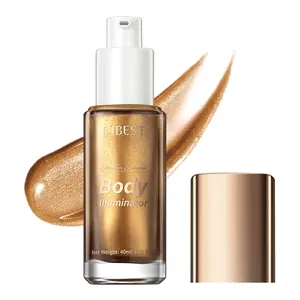 Liquid Body Illuminator, Moisturizing Long Lasting Shimmer, Smooth Waterproof Shimmer Oil, Glow Body Highlighter Face Luminizer, 40ml/1.35 fl oz. #04 Glistening