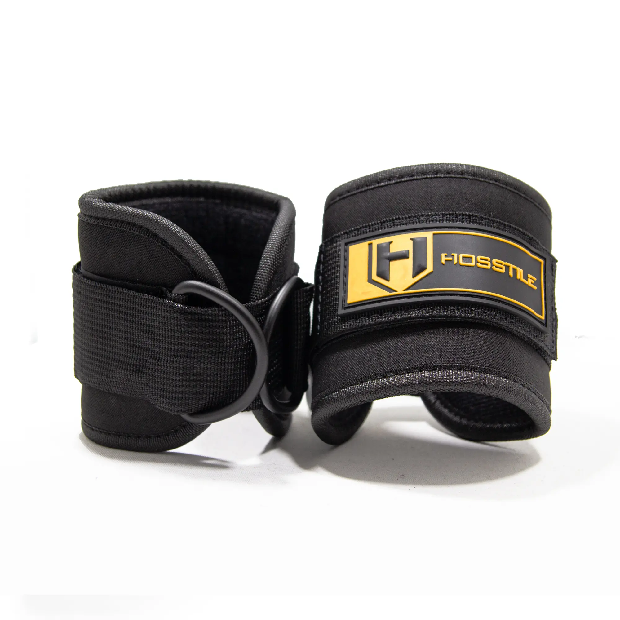 HOSSTILE Neoprene Ankle Straps - Adjustable Fit for Maximum Support & Comfort - Reinforced Steel D-Ring, Soft Neoprene Padding, 2-Inch Nylon Webbing