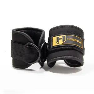 HOSSTILE Neoprene Ankle Straps - Adjustable Fit for Maximum Support & Comfort - Reinforced Steel D-Ring, Soft Neoprene Padding, 2-Inch Nylon Webbing