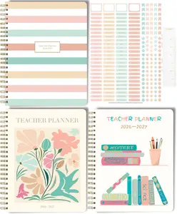 Teacher Planner 2026–2027 Academic Year 8.5" x 11" July 2026 through June 2027 • 3 Cover Styles • Monthly + Weekly Planning • Stickers + Pocket + Snap‑In Bookmark