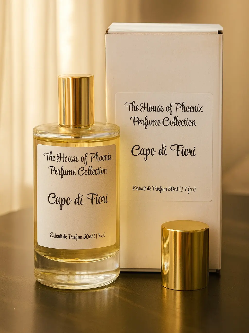 Capo di Fiori Extrait De Parfum 50ml Unisex by The House of Phoenix Ambery Woody Fragrance Extrait Spray long lasting perfume