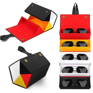 Travel Sunglasses Organizer, Sunglasses Travel Case for Multiple Pairs, Multiple Glasses Travel Case for Women, Men