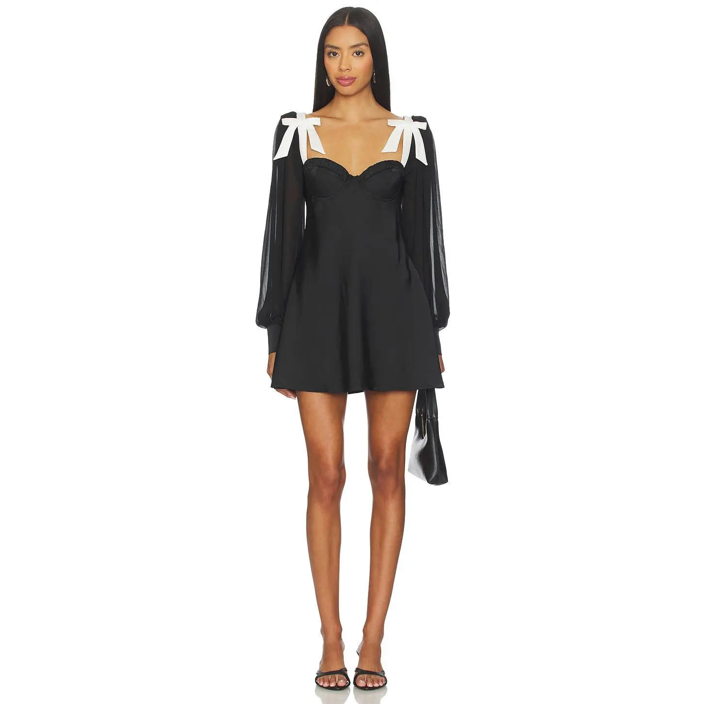 MAJORELLE Baylee Mini Dress in Black