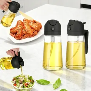 Specialized  spray  for kitchen oil: Portable version is a practical kitchen tool suitable for multiple scenarios such as air fryers and barbecues oil bottle glass Dispensers Utensils