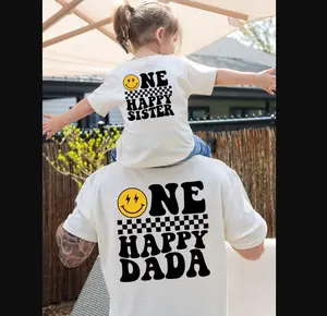 One Happy Dude First Birthday Shirt,One happy Dude T-Shirt, First Birthday Shirt,Smiley Birthday Shirt, Front Back Birthday Toddler shirt