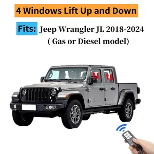 Remote Control Car Auto Window Power Lift Close Open Roll Up Down System Module Device Kit For Jeep Wrangler JL 2018-2024