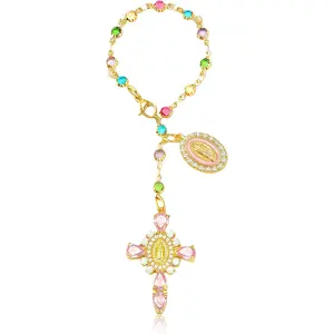 Virgen De Guadalupe  Charm - Steering Wheel Accessory & Rearview Mirror ,  Pendant Automotive Protection Decor