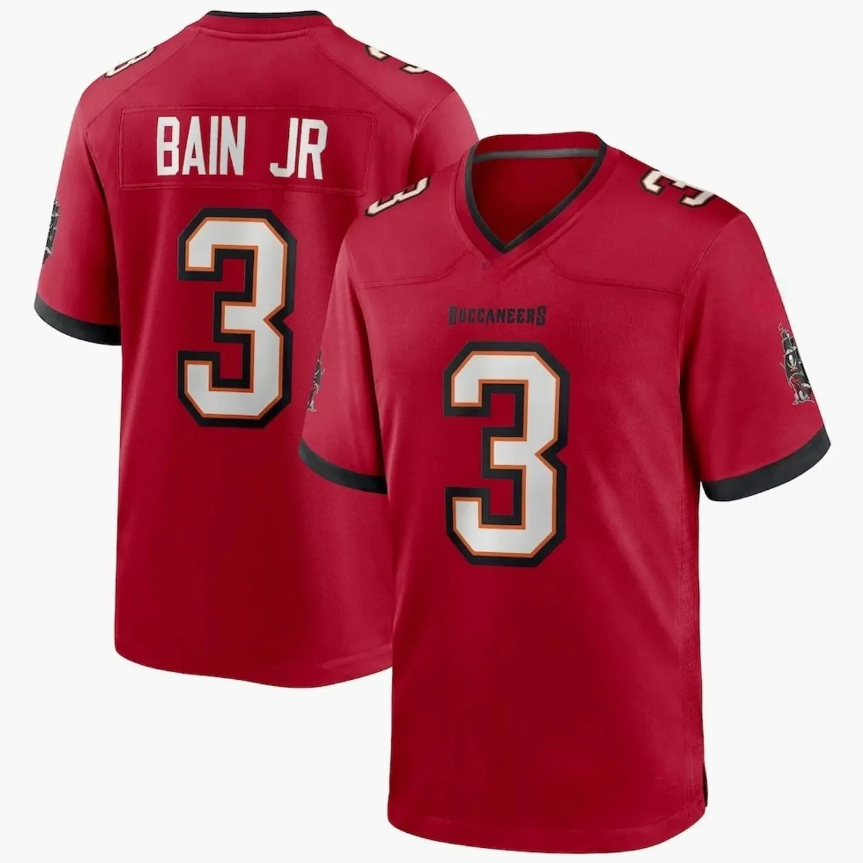Unisex Football inspired by Tampa Bay Bain Jr. 3 2026 Draft First Round Pick No. 15 Team Game Jersey - Red