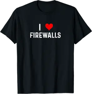 I Love Firewalls - Heart - Software Engineer IT Code Coding T-Shirt - Rubencordov Shop 98B0DSVBVHXC
