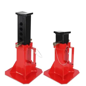 Heavy Duty Pin Type Professional Car Jack Stand with Lock, for Supporting Trucks Trailers Car, 12 Ton (26,400 lb) Capacity, Red, 1 Pair