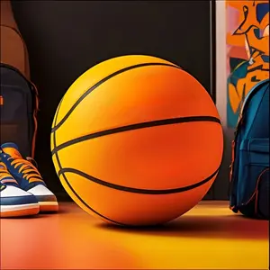 Durable Indoor Basketball Training Ball, 18cm/21cm/24cm Tpu Material, Perfect for Home Exercise & Sports Practice, Basketball Equipment