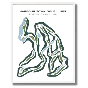 Harbour Town Golf Links, Hilton Head, South Carolina - Printed Golf Courses
