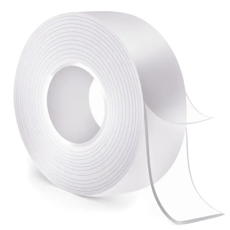 Double Sided Tape Heavy Duty 9.85FT Nano Adhesive Clear Mounting Strips for Picture Hanging Easy Application Precise Measurement Ideal for Home Decor