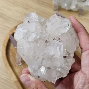 Apophyllite Specimen with Stand Included - Natural Crystal Formation for Display and Collection