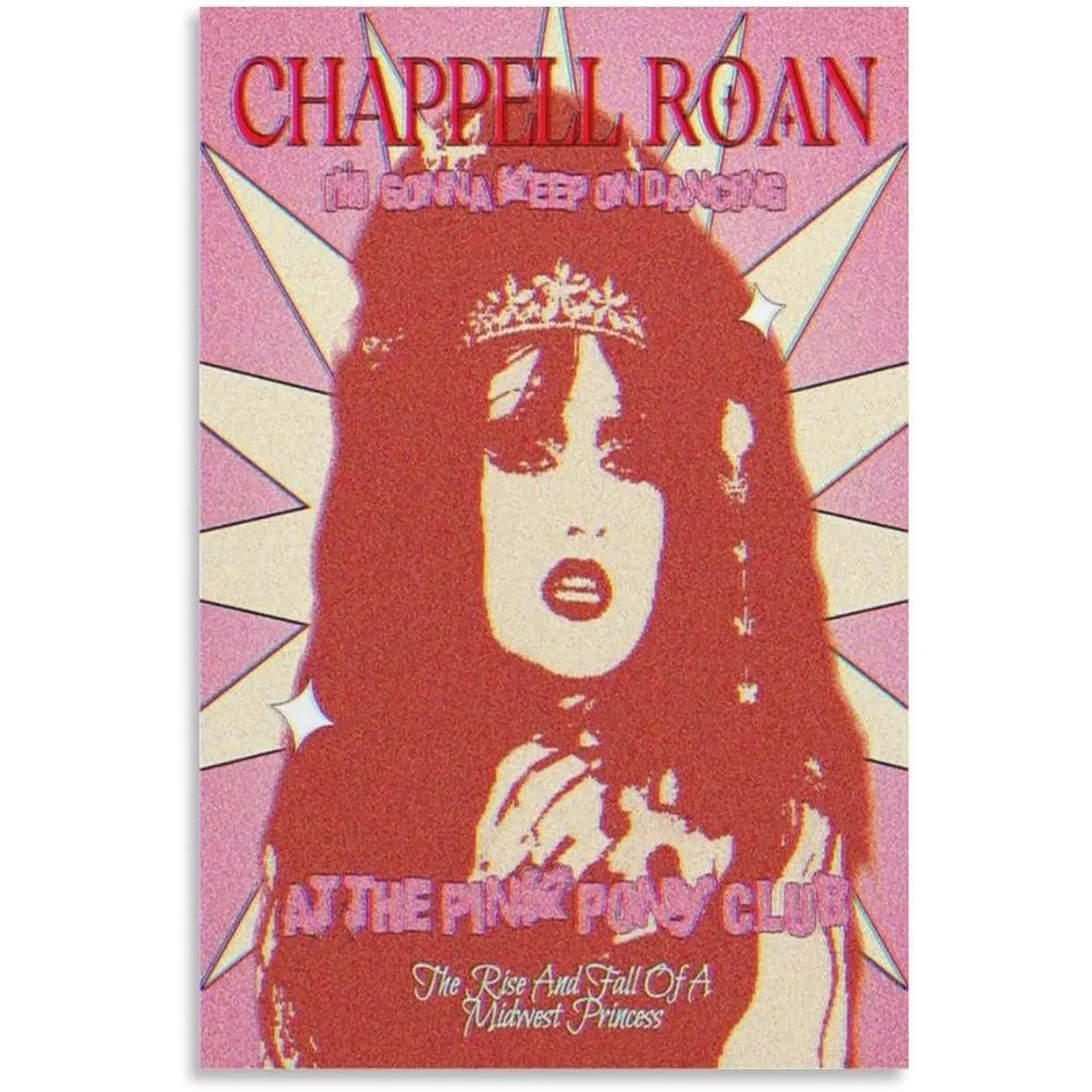Chappell Roan Unframed Canvas Posters, Colorful Art 12x18 inch (30x45cm) Artistic Prints for Bedroom, Kid Room, Bar Decor, Home Supplies Office Wall Ornaments Gift, 30X45 Cm