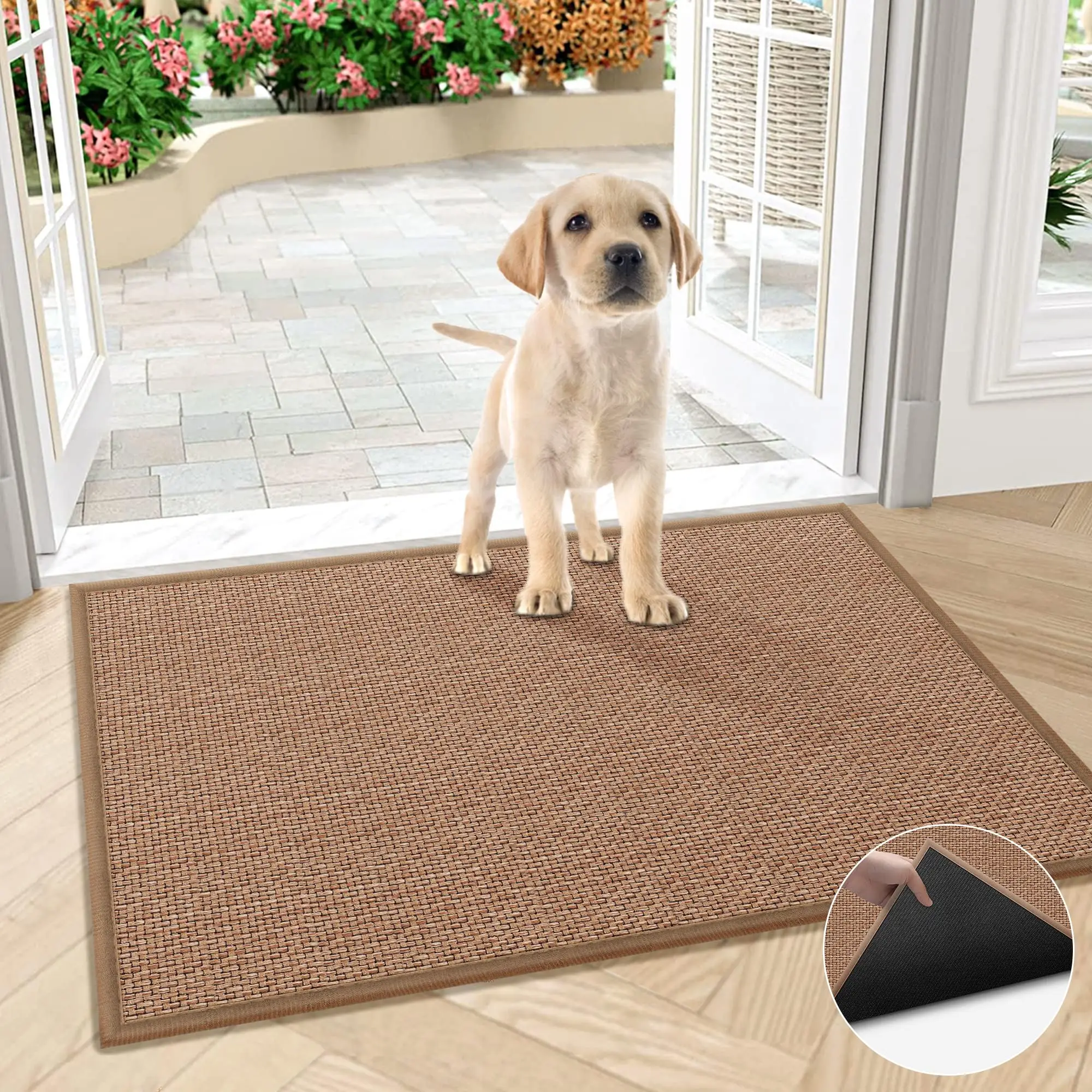 Kitchen Sink Floor Mat, 1 Count Non-slip Floor Mat, Washable Standing Mat with Rubber Backing for Laundry Room, Entry Door Mat, Hallway Mat