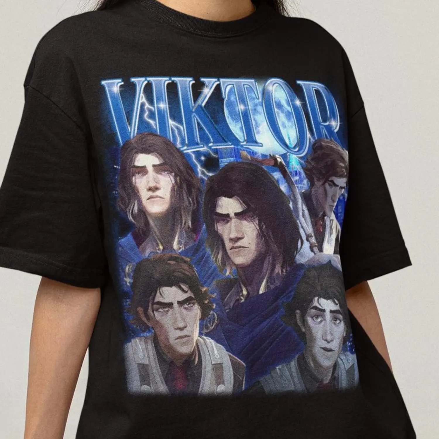 Viktor Arcane Graphic T-Shirt Unisex Vintage Streetwear League of Legends Shirt Anime Apparel fanmerch lol Merchandise League of Legends Fan gift